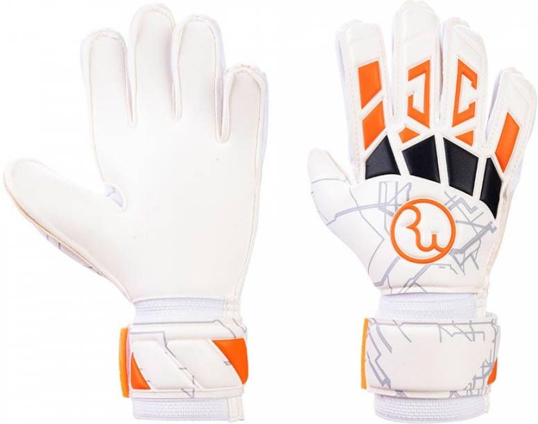 RWLK Metro Junior Keepershandschoenen Wit Oranje Zwart