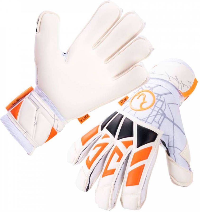 RWLK Metro Overlap Keepershandschoenen Wit Oranje