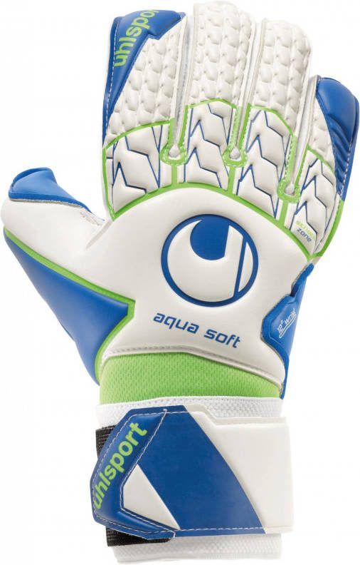 Uhlsport Aquasoft Keepershandschoenen White Pacific Blue