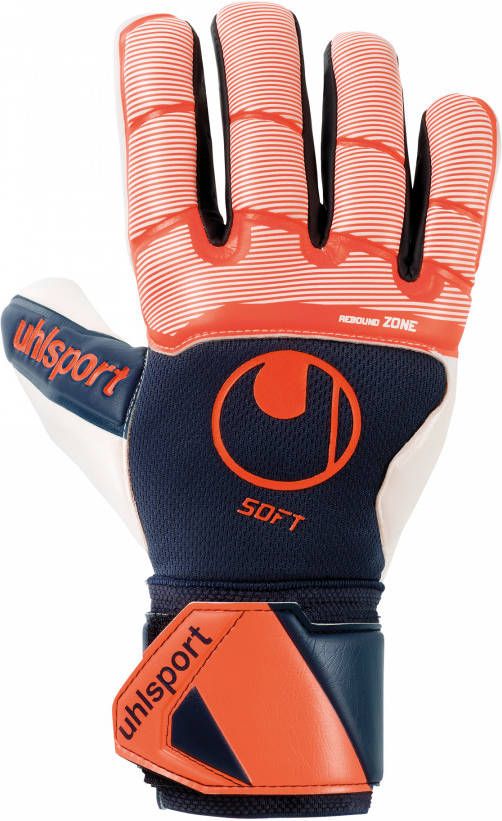 Uhlsport SOFT HN COMPETITION Keepershandschoenen Donkerblauw Oranje Wit