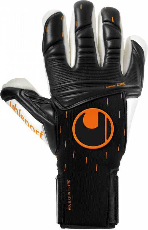 Uhlsport Keepershandschoenen Speed Contact Absolutgrip Finger Surround Zwart/Wit/Oranje