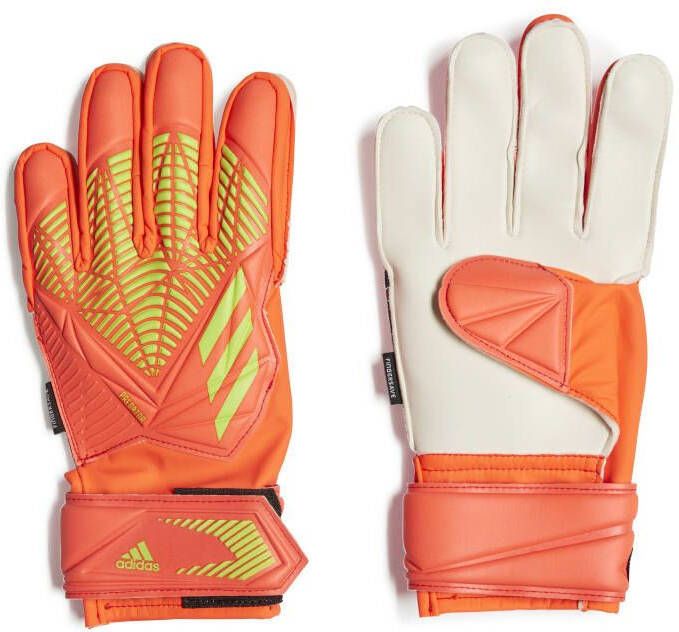 adidas Keepershandschoenen Predator Match Fingersave Game Data Rood/Groen Kinderen